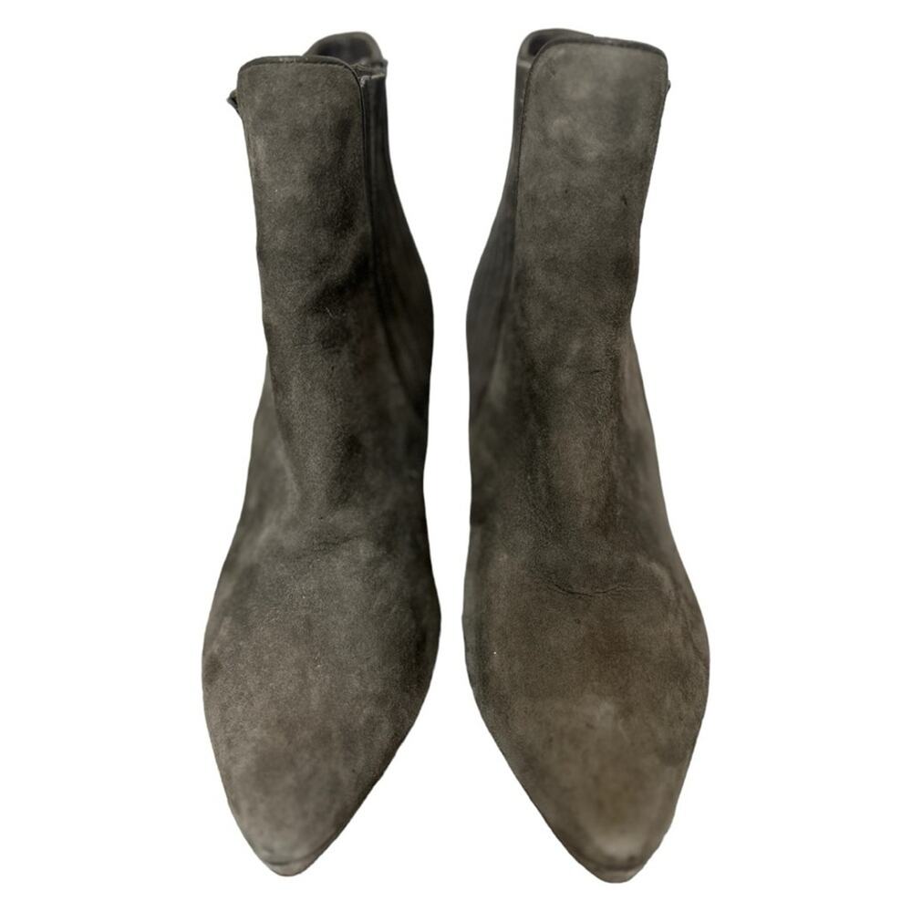 Cole Haan Air Nike Sole Suede Ankle Booties Gray Size 9.5